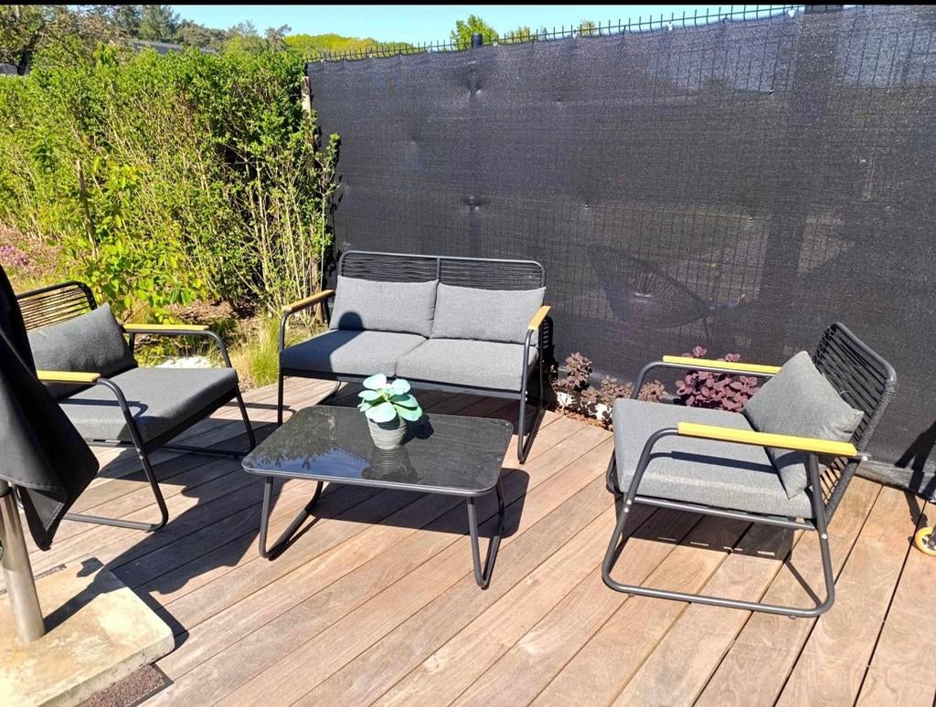 Loungeset, Tuin en Terras, Tuinsets en Loungesets, Ophalen, Zo goed als nieuw, Loungeset