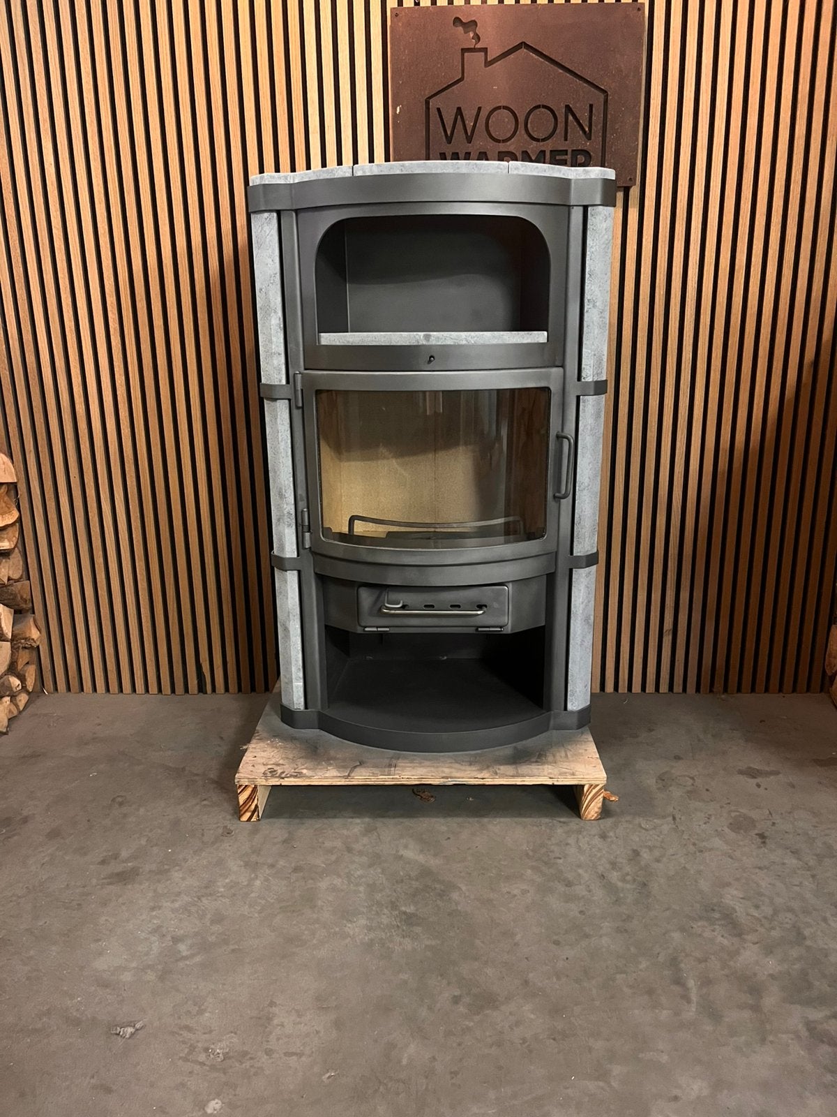 26078 Poêle en stéatite Bk Luxor 8kw, Maison & Meubles, Poêles, Enlèvement, Comme neuf, Bois, Poêle à bois