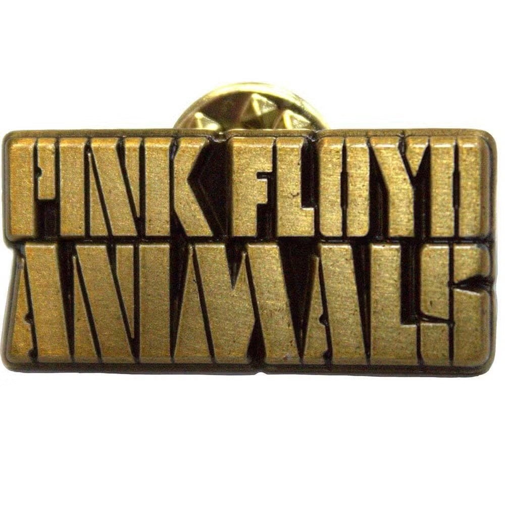 Pink Floyd Animals Gold Text Logo Pin officiële merchandise, Ophalen of Verzenden, Nieuw