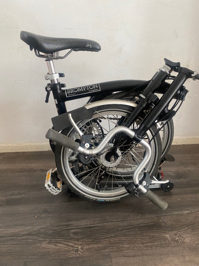 Brompton vouwfiets, naafdynamo, telescopisch zadelpen, Ophalen of Verzenden, Zo goed als nieuw, Brompton, Versnellingen