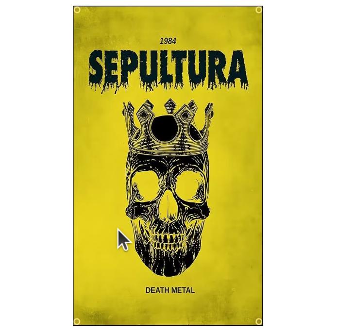 Grote vlaggen Sepultura (150x90cm), Ophalen of Verzenden, Nieuw