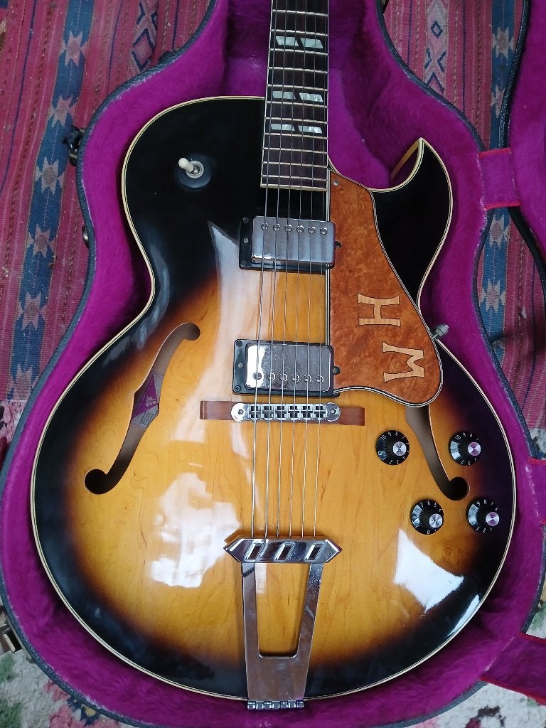 1975 Gibson es 175D, Muziek en Instrumenten, Snaarinstrumenten | Gitaren | Elektrisch, Ophalen, Gebruikt, Hollow body, Gibson
