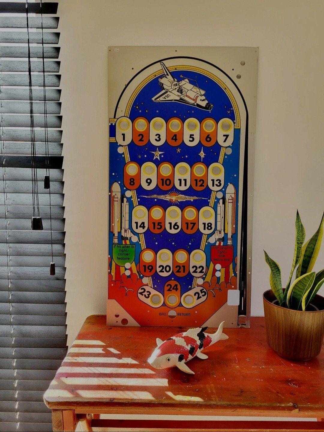 Speelveld bingo of spelautomaat, thema space, jaren 90, Enlèvement