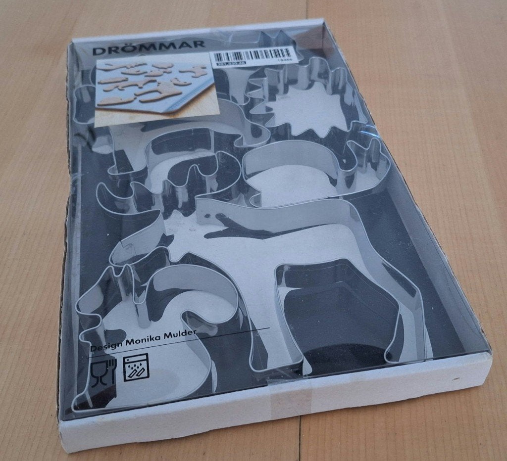 Nieuwe metalen koekjesvormpjes met bosdieren van Ikea., Ophalen of Verzenden, Nieuw, Taarten, Bakvorm