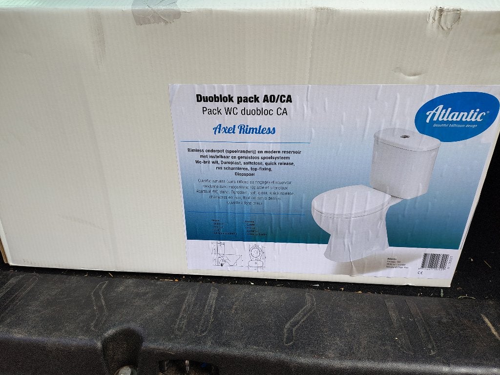 WC-pot ATLANTIC AXEL (met bril en jachtbak), Ophalen, Nieuw, Inox, Toilet