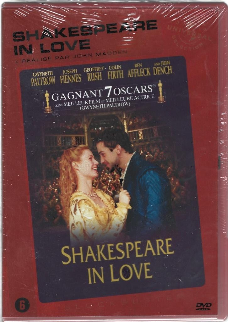 shakespeare in love ( ultimate universal selection ), CD & DVD, DVD | Drame, À partir de 6 ans, Enlèvement ou Envoi, Neuf, dans son emballage