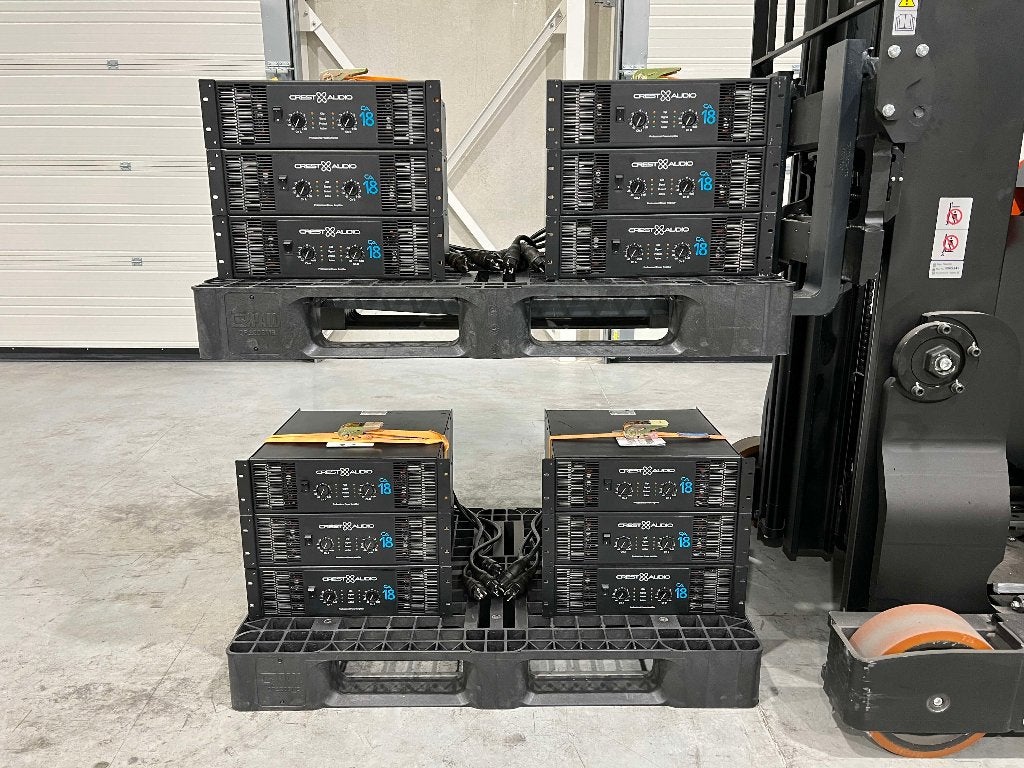 Crest Audio CA18 2x2500W/2Ohm (3x), Enlèvement ou Envoi, Utilisé, Autres types, Autres marques