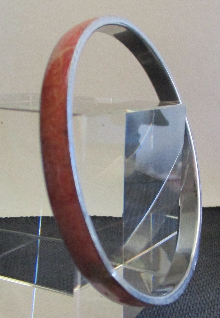 KA01:Koraal uit de jaren eind’70-Staal-8mm-binnenmaat 6,7cm, Verzenden, Nieuw, Rood, Staal