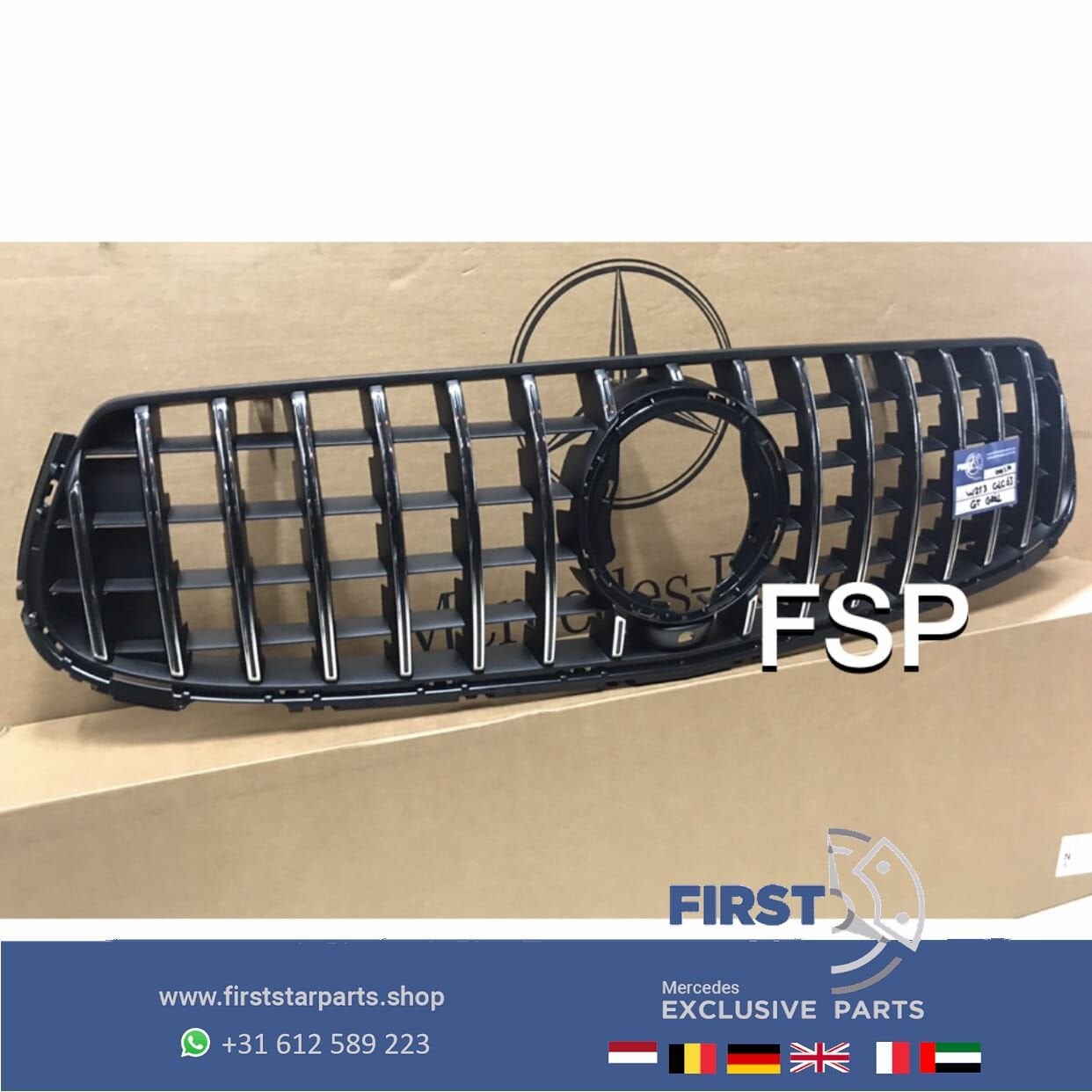 W253 X253 C253 GLC 63 AMG GT GRIL ORIGINEEL Mercedes GLC63 P, Auto-onderdelen, Gebruikt, -, Ophalen of Verzenden, -