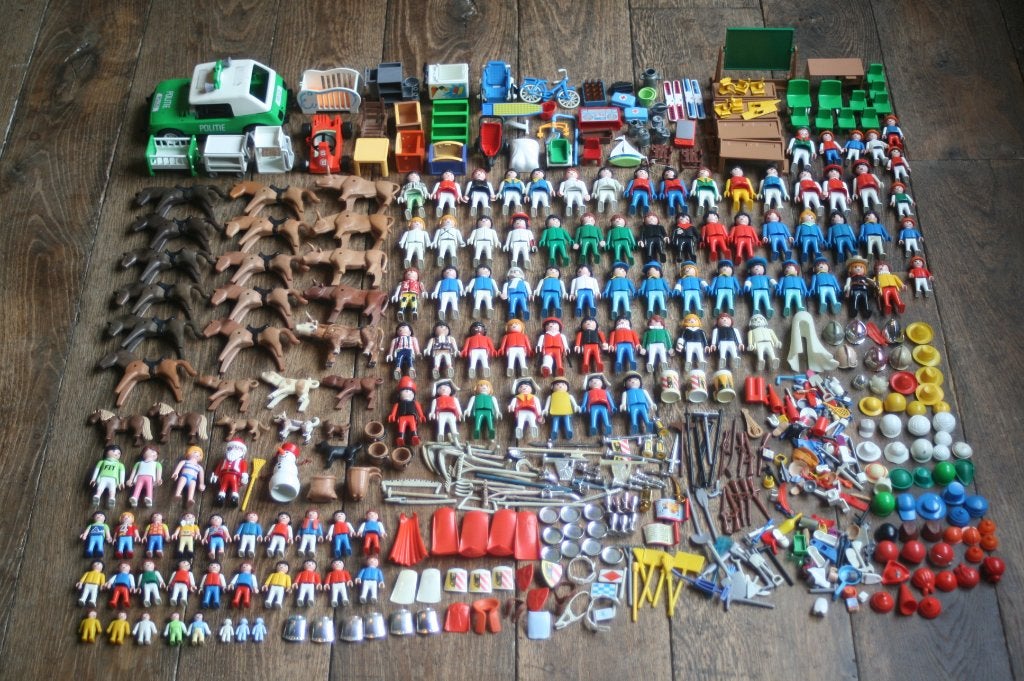 Lot playmobil années 70 (western, soldats, moyen-âge,...), Enlèvement ou Envoi, Comme neuf, Knights, Figurines