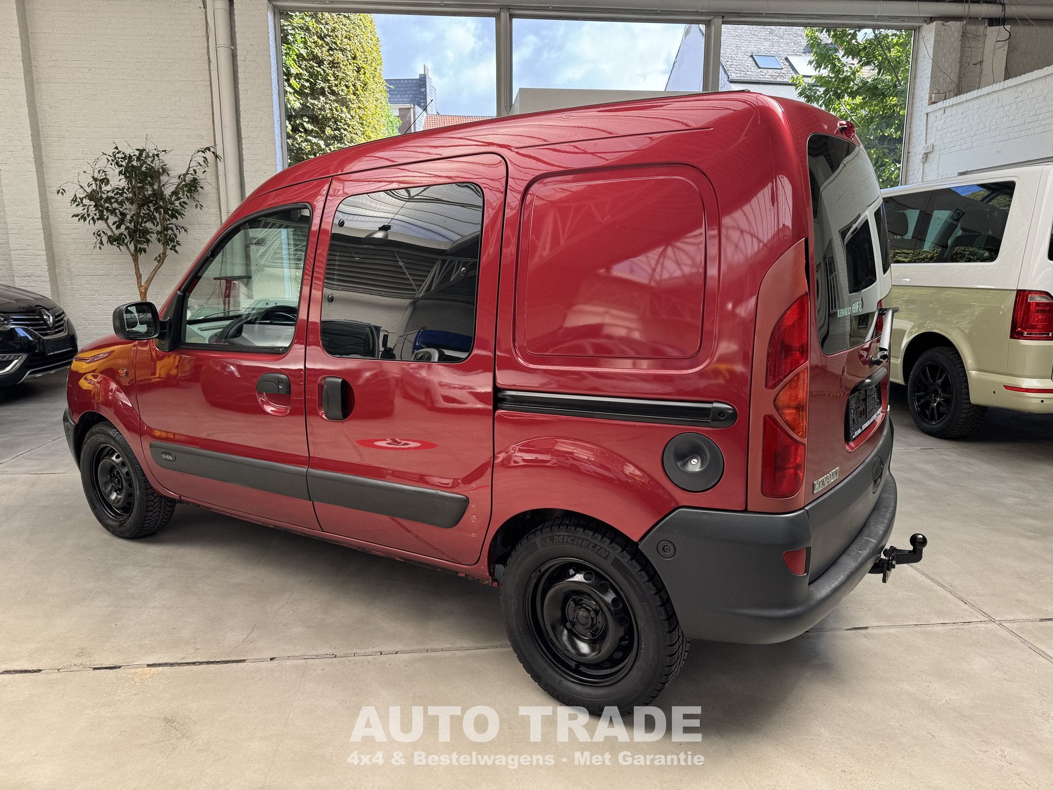 Renault Kangoo 1.9 DIESEL | LICHTE VRACHT | TREKHAAK | 1J GA, Autos, Rouge, Achat, 4 portes, Entreprise