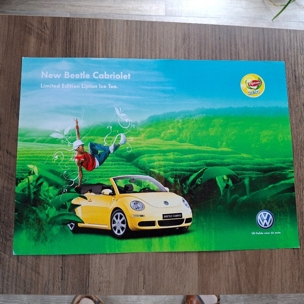 V.W.  New Beetle Cabriolet - Limited Edition Lipton Ice Tea., Boeken, Ophalen of Verzenden, Nieuw, Volkswagen