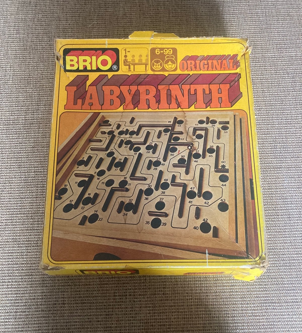 Vintage spel Labyrinth, Hobby en Vrije tijd, Een of twee spelers, Ophalen, Gebruikt