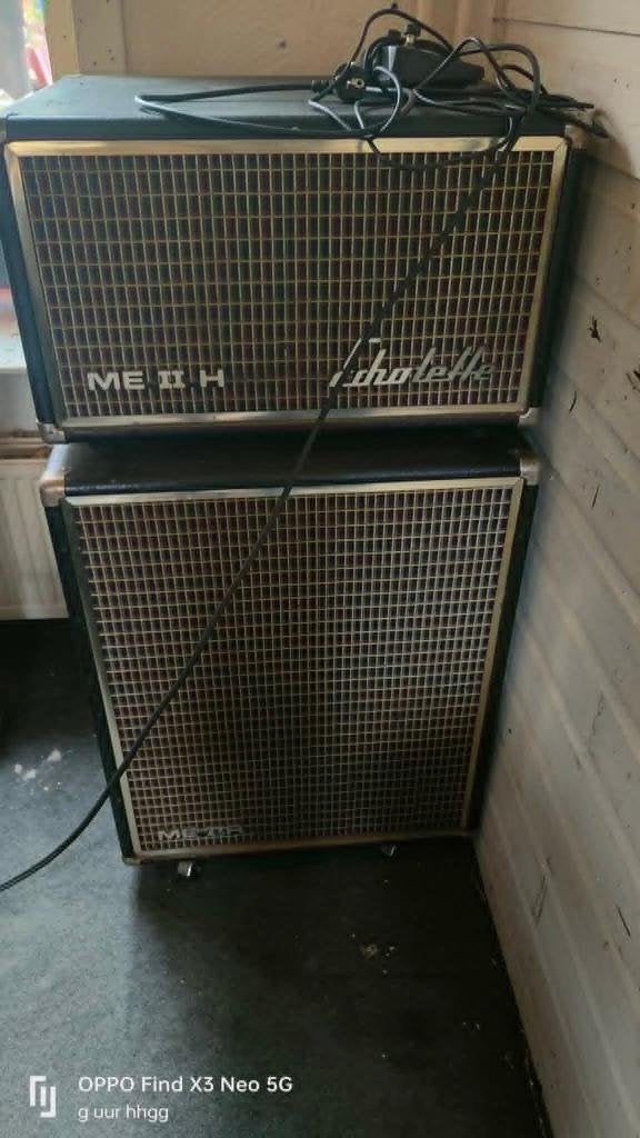 Echolette ME II H Versterker Top en Cabine, 120 watt of meer, Ophalen, Overige merken, Gebruikt