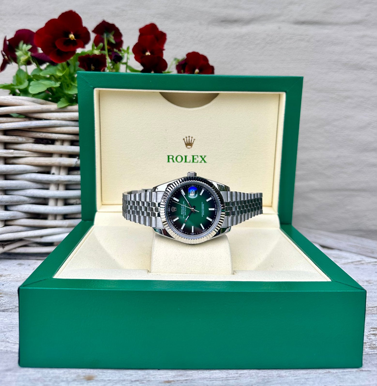 Cadran vert ombré Rolex Datejust, Enlèvement ou Envoi, Neuf, Rolex