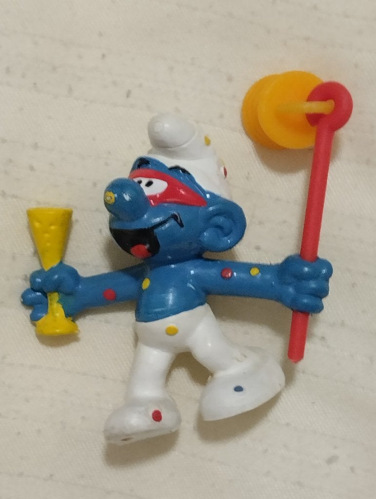carnaval smurf, Verzamelen, Ophalen of Verzenden, Gebruikt, Overige Smurfen, Poppetje, Figuurtje of Knuffel
