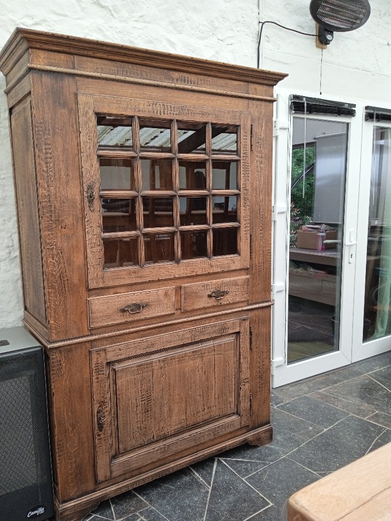 Meuble en chêne 180-114-44, Maison & Meubles, Armoires | Vitrines, Utilisé, 150 à 200 cm, 100 à 150 cm, 25 à 50 cm, Avec tiroir(s)