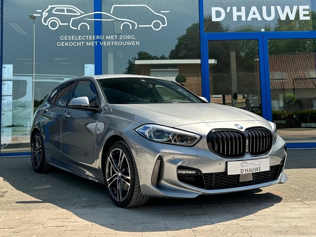 BMW 118i *M-sport*verw.zetels/stuur*Apple* 1 j garantie, Autos, BMW, Entreprise, Achat, Série 1, ABS, Airbags, Air conditionné