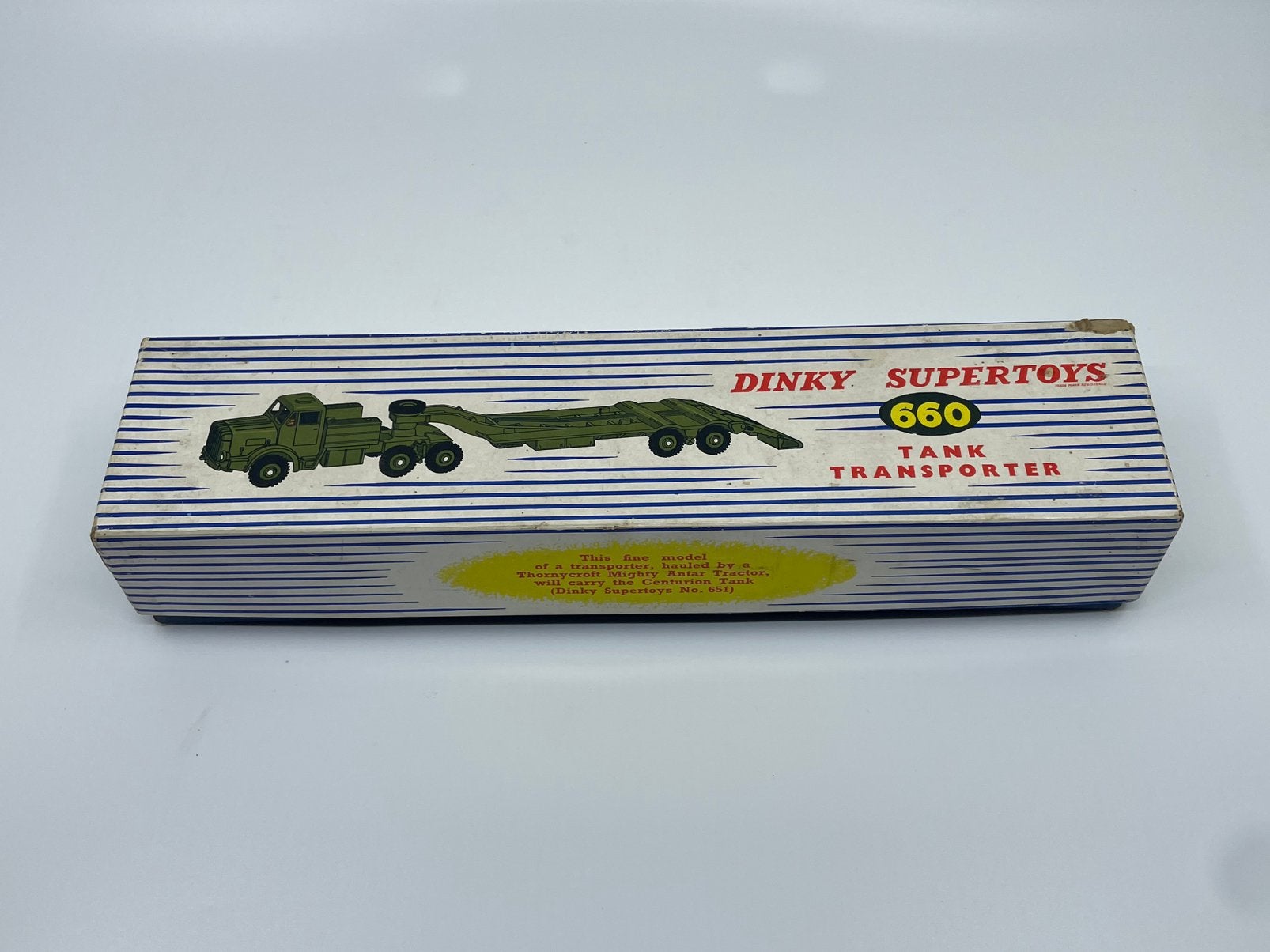 Dinky Supertoys No. 660 – Tank Transporter, Hobby en Vrije tijd, Modelauto's | 1:43, Ophalen, Zo goed als nieuw, Overige typen