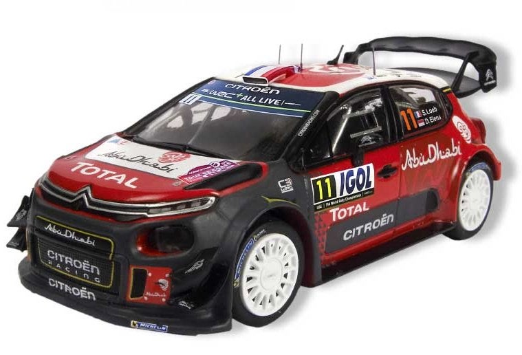 Citroën C3 WRC tour de Corse 2018 de Sébastien Loeb, Hobby en Vrije tijd, Modelauto's | 1:43, Ophalen, Nieuw, Auto, Overige merken
