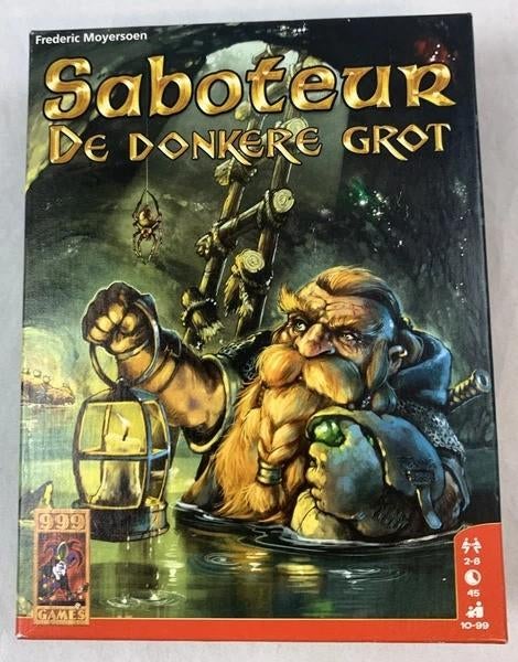 999 Games Saboteur De donkere Grot Kaartspel spel Compleet, Hobby en Vrije tijd, Een of twee spelers, Verzenden, Zo goed als nieuw