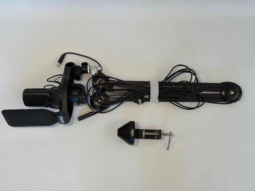 RØDE NT-USB Studio Microfoon + PSA1 arm, Muziek en Instrumenten, Ophalen of Verzenden, Zo goed als nieuw, Studiomicrofoon