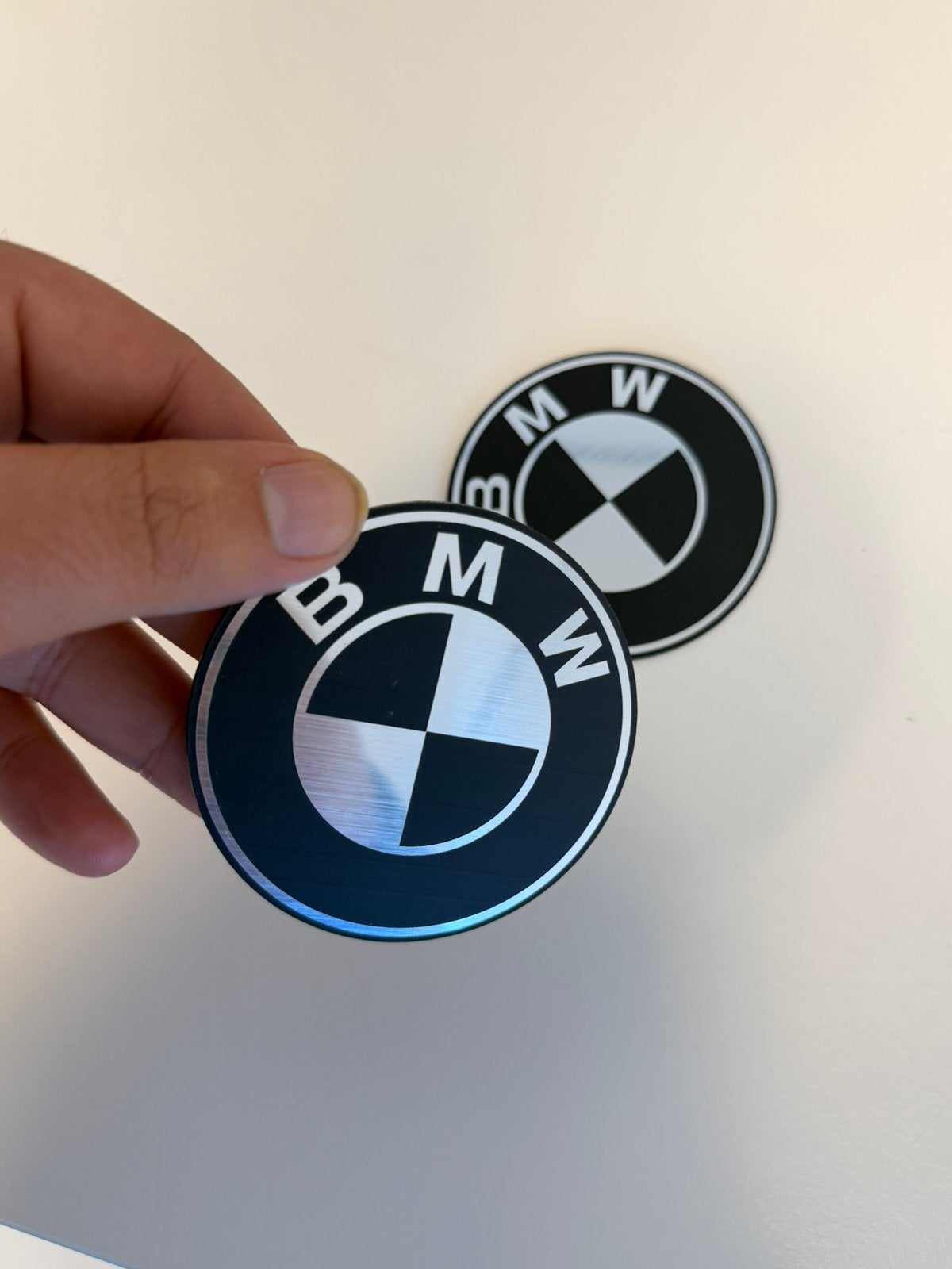 2x BMW Motor Tank Embleem 70mm Zwart GS R K Nieuw emblemen, Ophalen of Verzenden