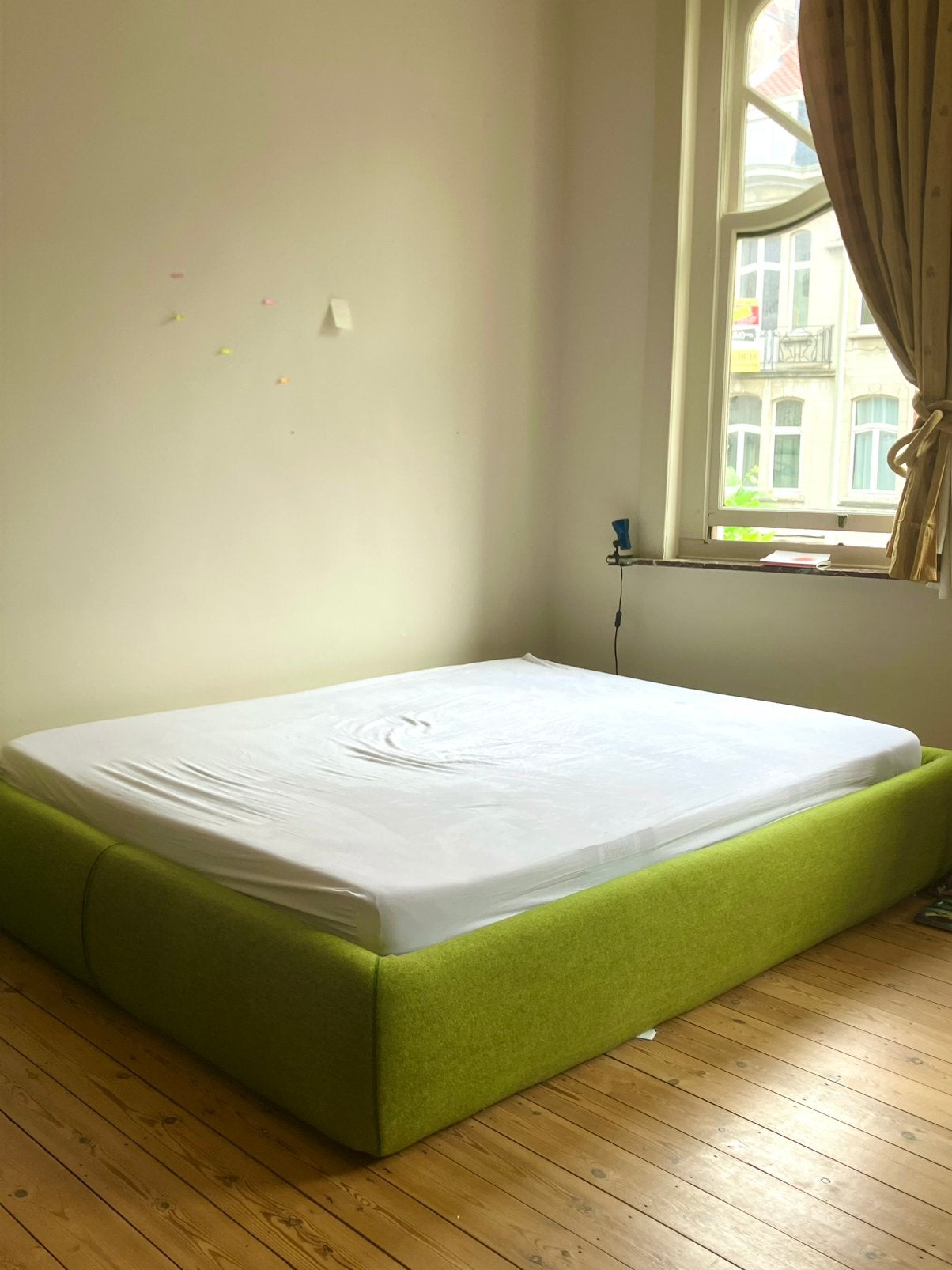IKEA GRIMEN bed 160 x 200 frame + mattres y2k vintage design, Queen size, Enlèvement, Utilisé, Sommier