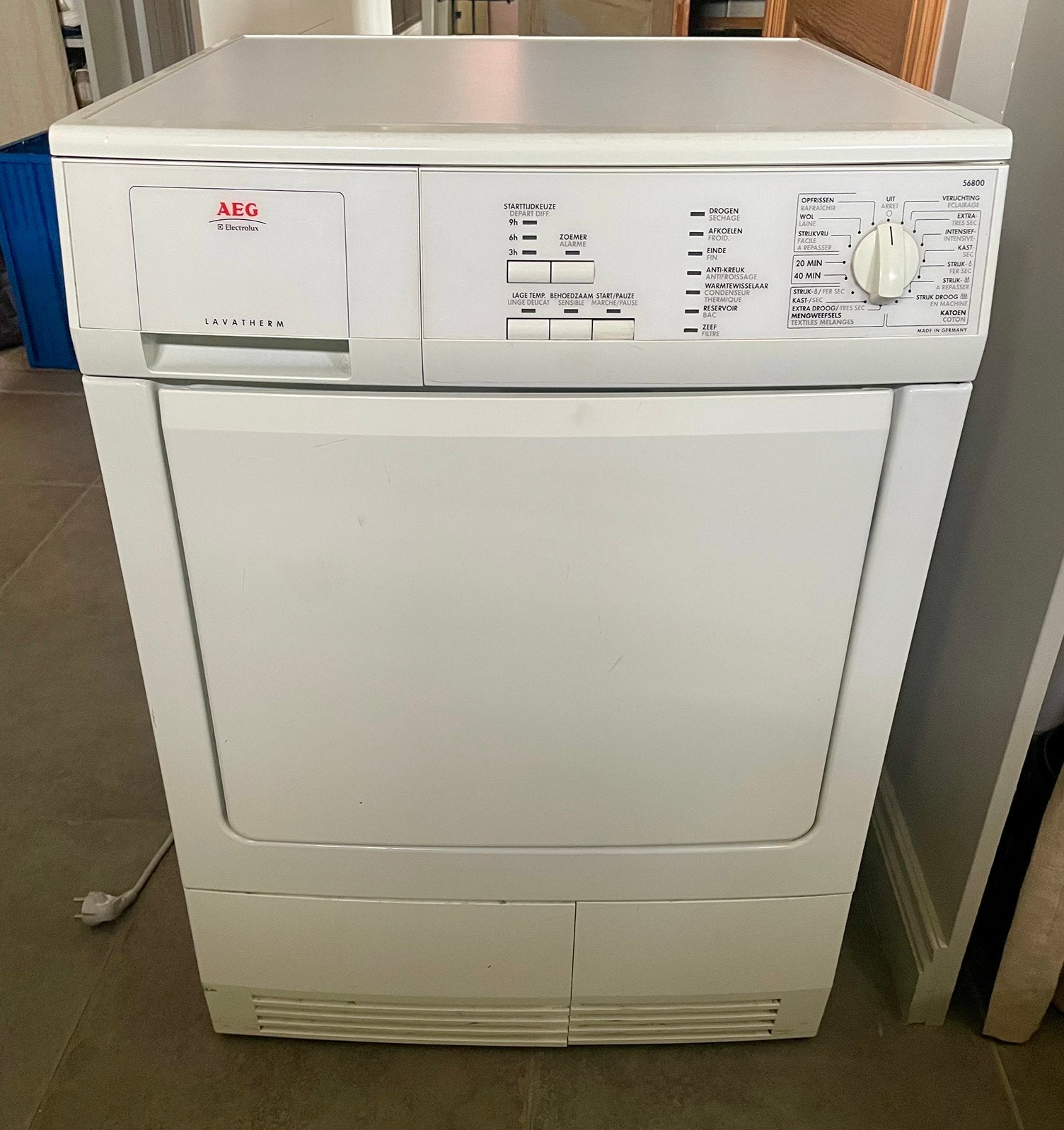AEG condensatiedroogkast, Elektronische apparatuur, Ophalen, Gebruikt, Voorlader, Condens