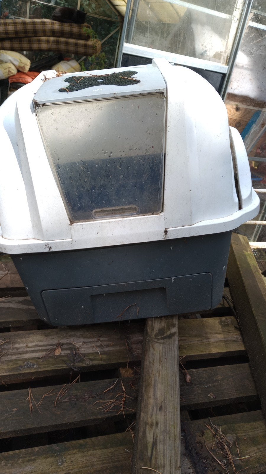 semi-automatische kattenbak GRATIS, Dieren en Toebehoren, Ophalen