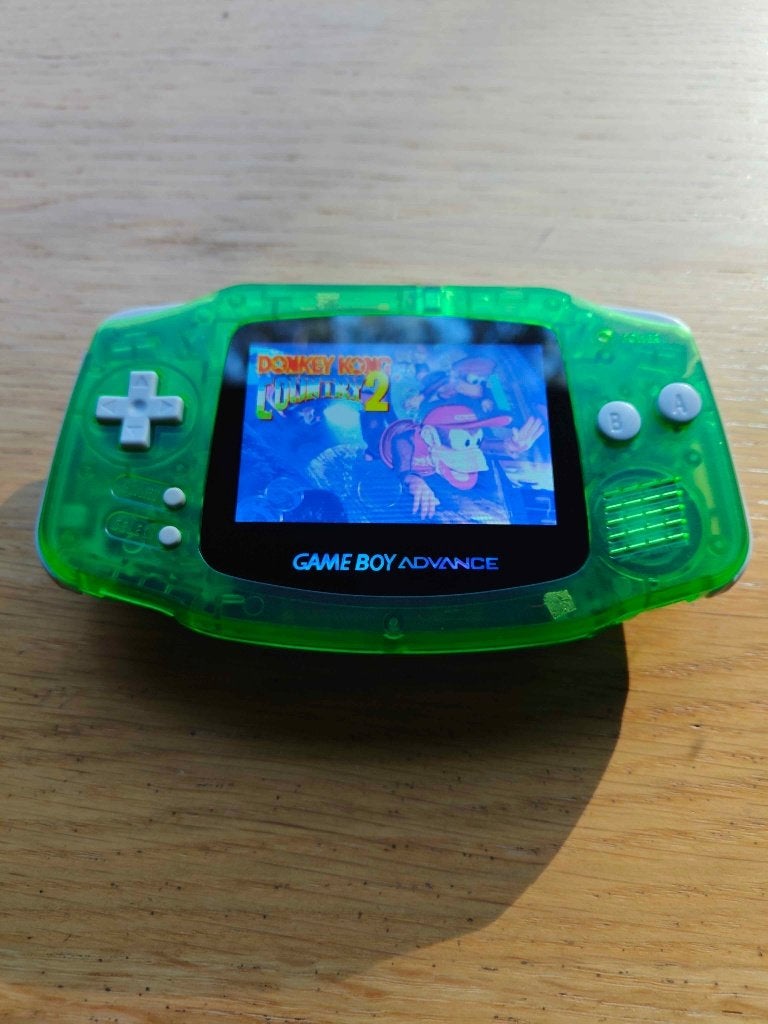 Game Boy Advance met Custom IPS scherm + Games, Enlèvement ou Envoi, Reconditionné, Game Boy Advance, Avec jeux