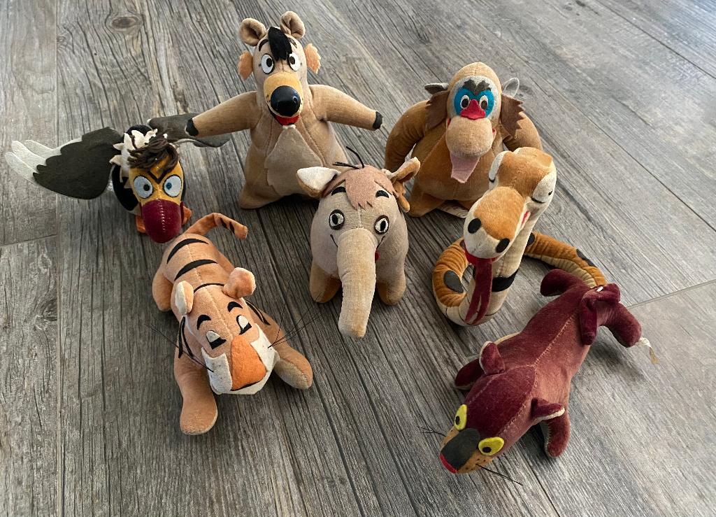 Disney - Jungle Book - complete set van 7 figuren - 1966, Verzamelen, Disney, Ophalen of Verzenden, Gebruikt