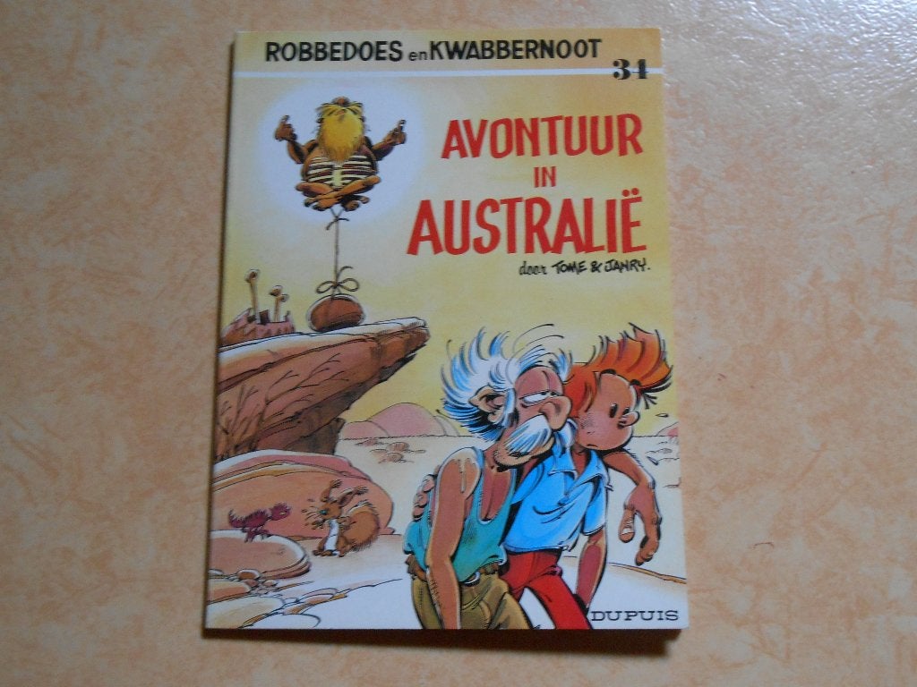 Robbedoes en Kwabbernoot 34 Avontuur in Australië 1985 1 st, Une BD, Enlèvement ou Envoi, Neuf