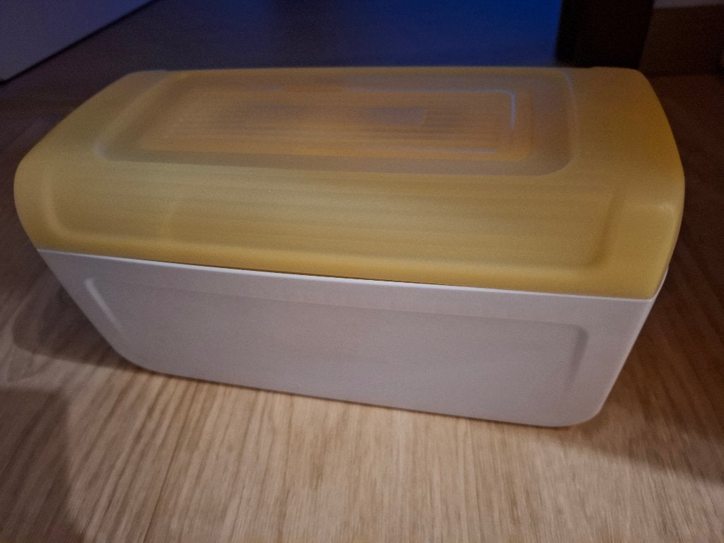 Brooddoos, Ophalen, Gebruikt, Geel, Bewaardoos