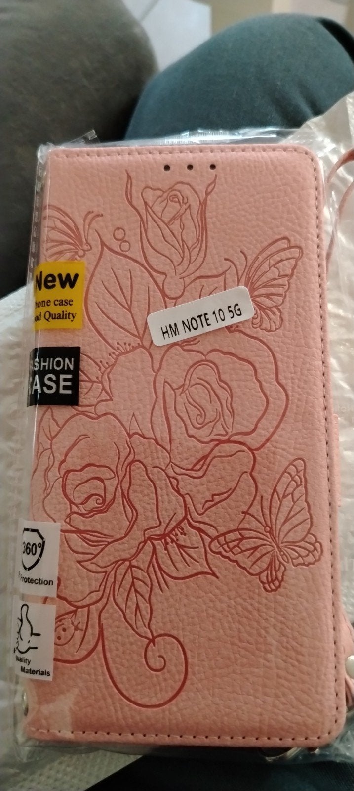 Xiaomi Redmi note 10 pro étui / pochette-livre rose neuf., Télécoms, Enlèvement ou Envoi