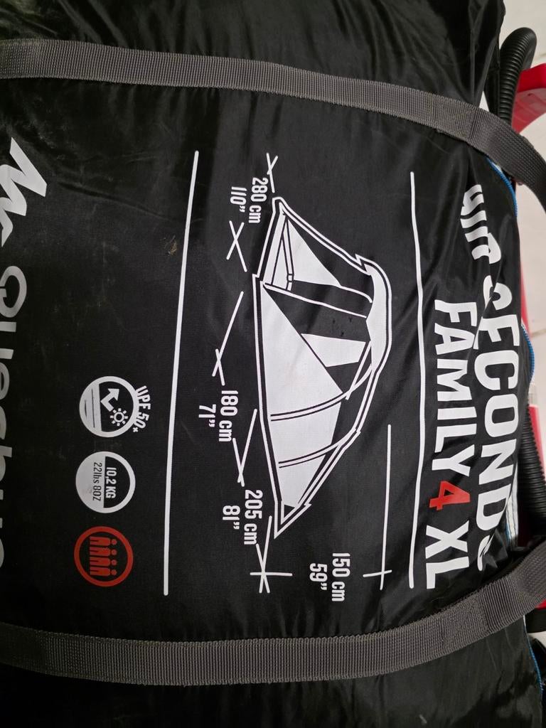Air Seconds family 4XL opblaasbaar Fresh & Black, Caravans en Kamperen, Tenten, Ophalen