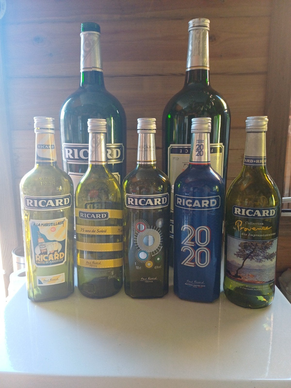 decoratieve flessen ricard, Verzamelen, Wijnen, Ophalen