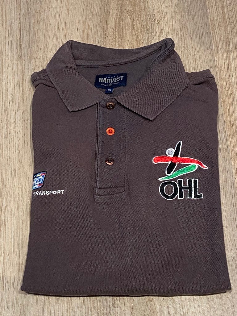 Polo Oud-Heverlee Leuven workgear marron-violet, Enlèvement ou Envoi, Utilisé, Maillot