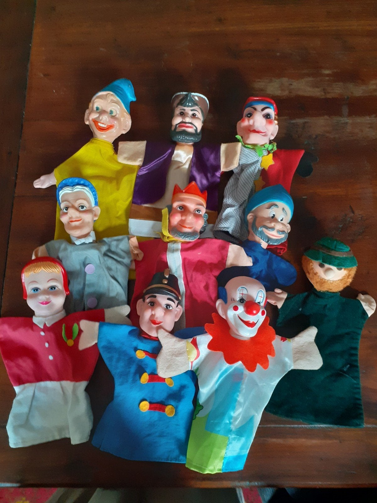 Retro handpoppen poppenkastpoppen  ( L ), Verzamelen, Ophalen of Verzenden