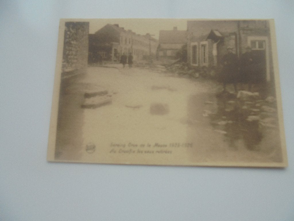 seraing--au  crucifix les eaux retirées 1925, Collections, Envoi, 1920 à 1940, Non affranchie, Liège