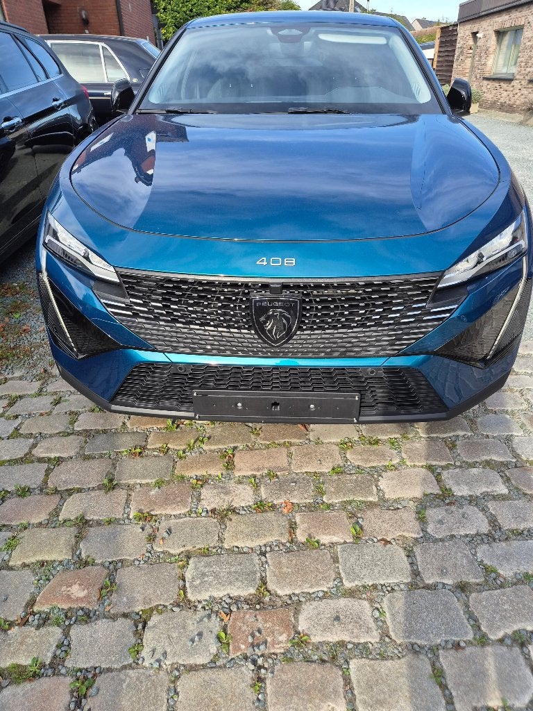 Peugot 408 PHEV 1.6 Turbo Allure S, Auto's, Stof, Euro 6, 4 cilinders, Blauw