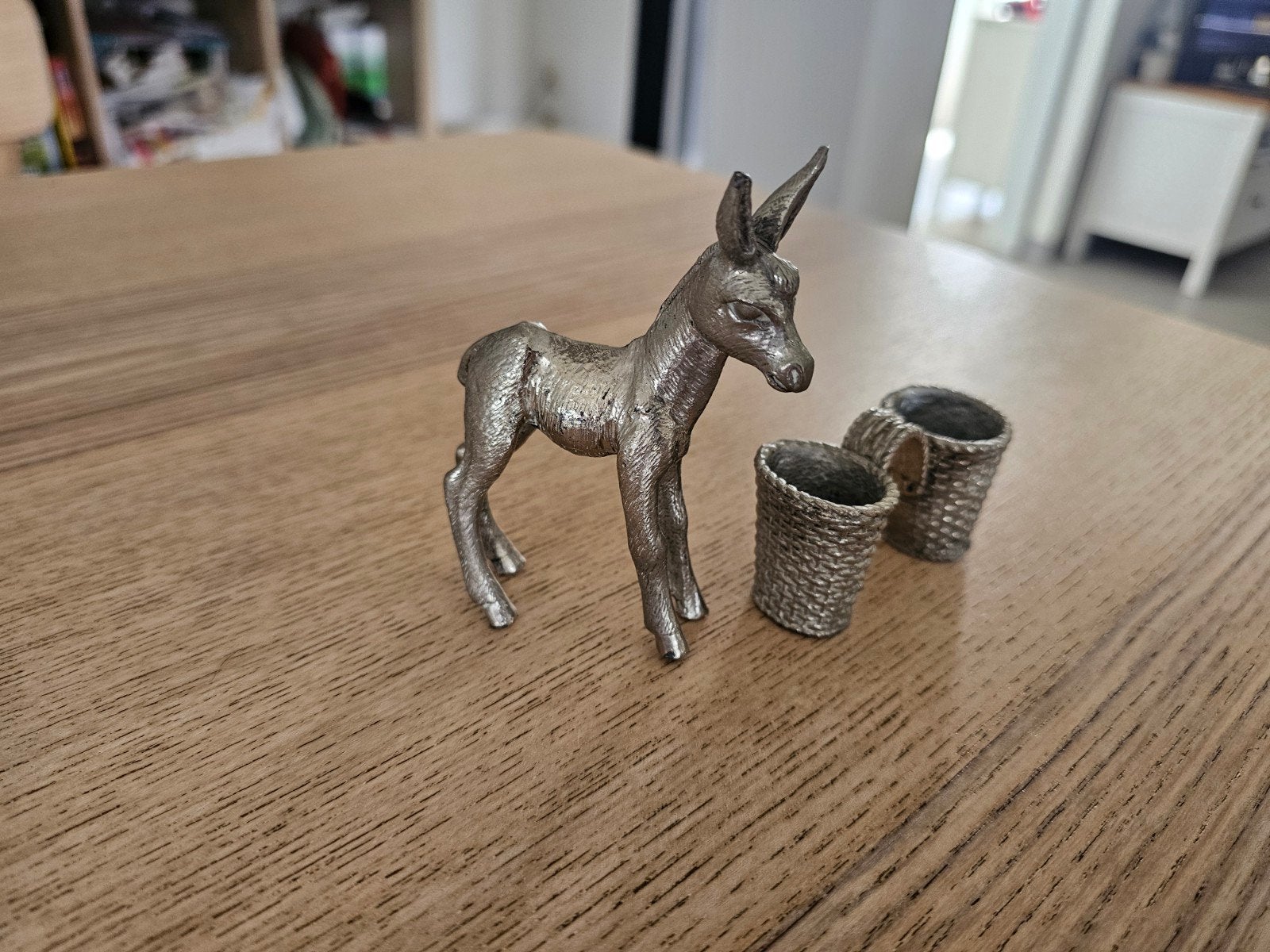 Zilver of Brons ezel, Ophalen, Brons, Zilver