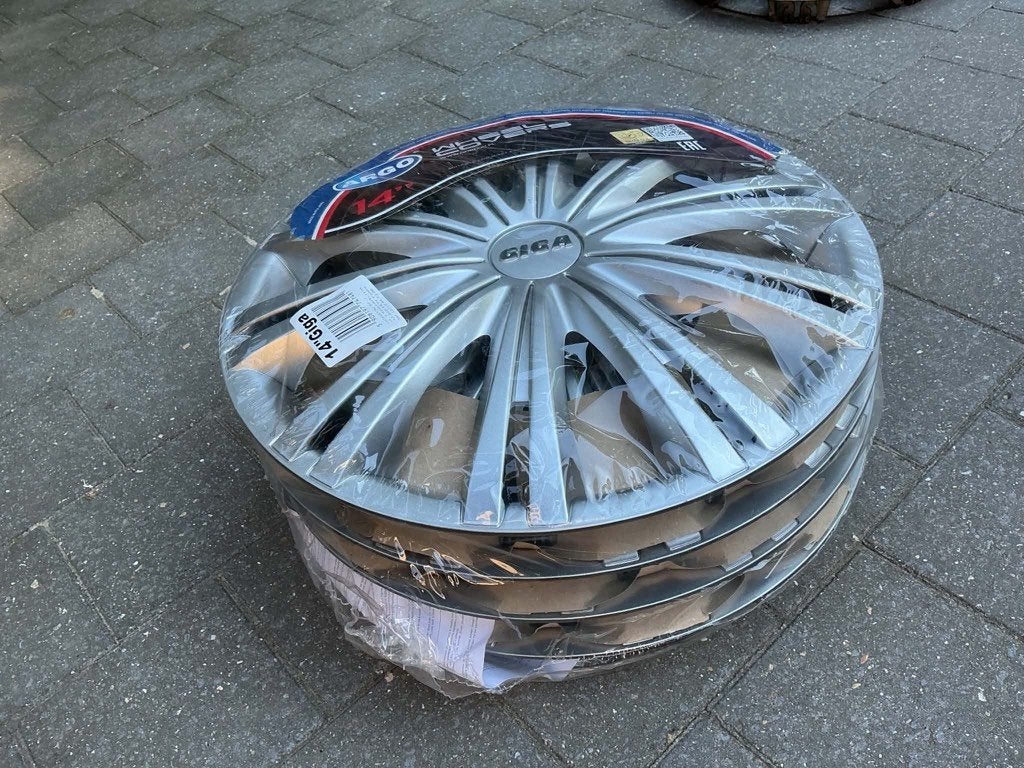 Lot de 4 Enjoliveurs auto 14'' NEUF, Enlèvement, Neuf