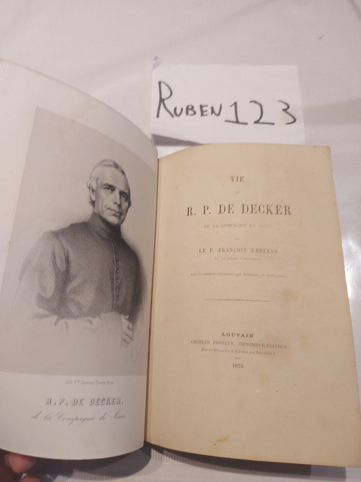 Vie du R.P. De Decker, Enlèvement ou Envoi