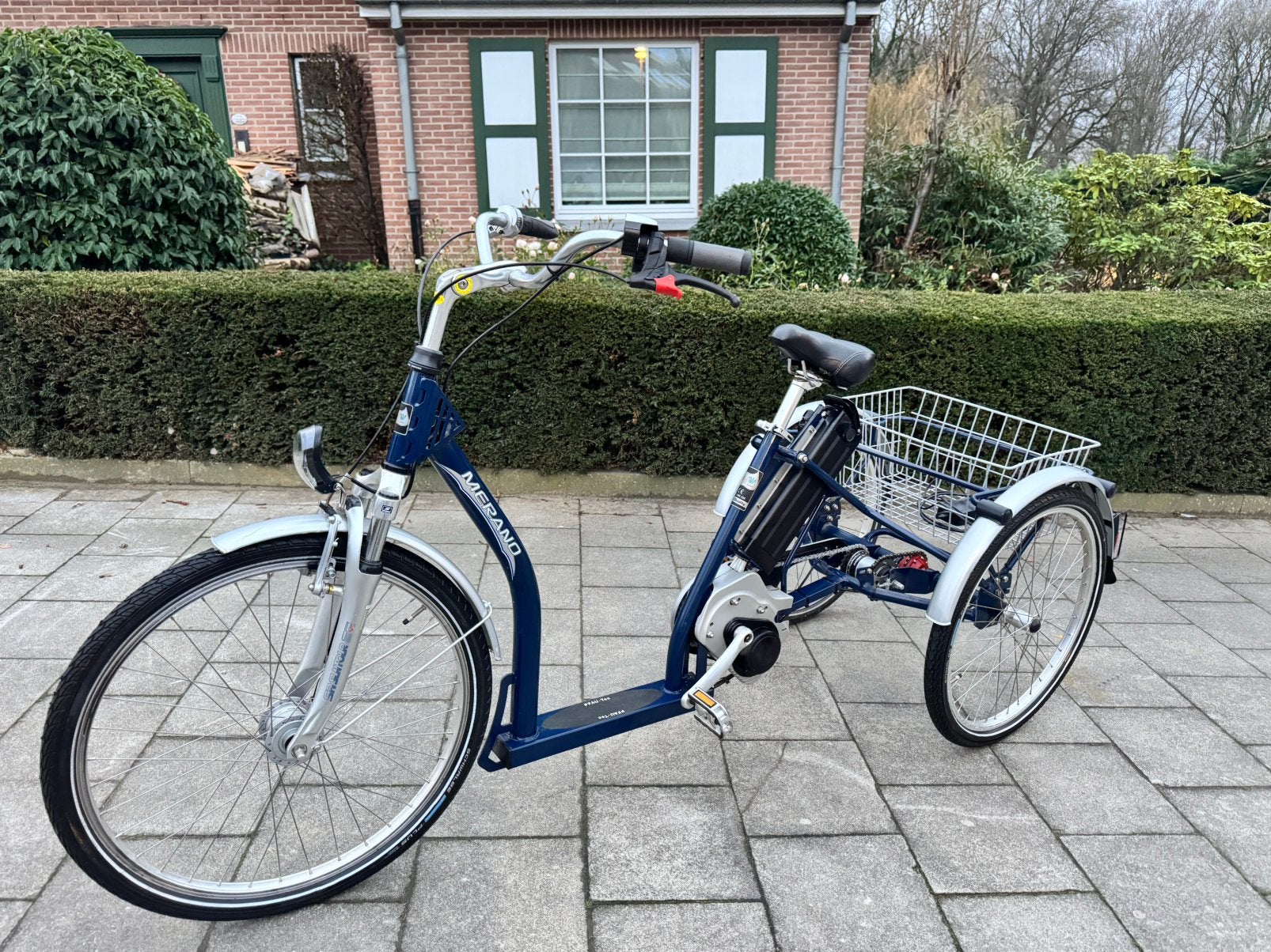 Elektrische driewieler Fiets PFAU - TEC - lage instap., Ophalen of Verzenden, Zo goed als nieuw