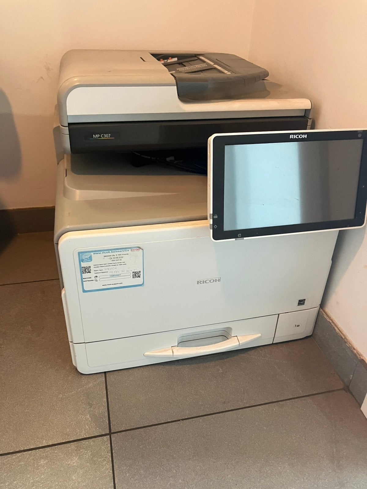 Printer Ricoh MP C307 kleur, Informatique & Logiciels, Imprimantes, Enlèvement, Utilisé, Copier, Imprimante