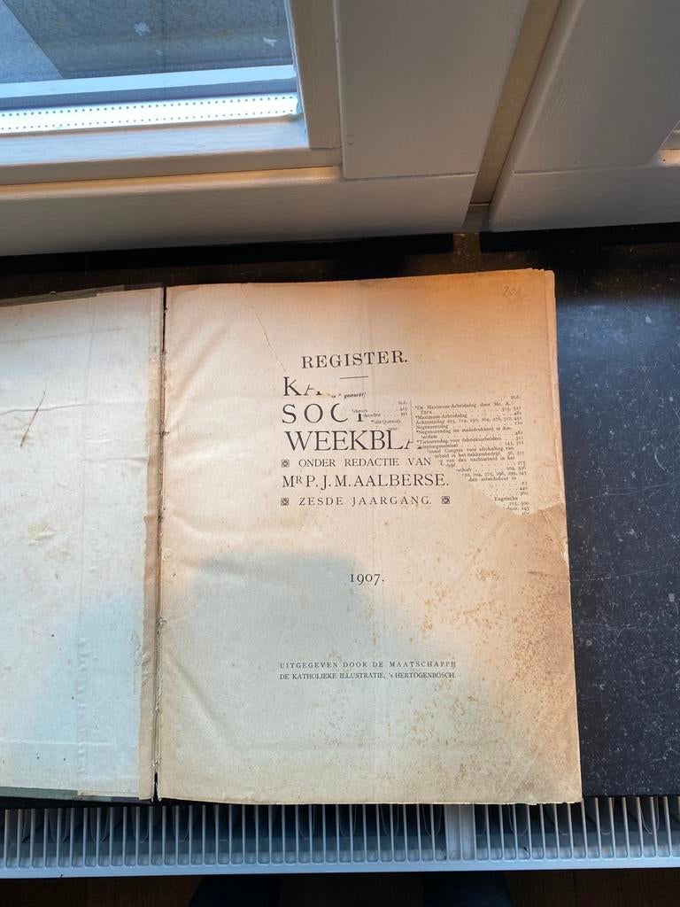 Katholiek Sociaal Weekblad - Zesde Jaargang 1907, Antiek en Kunst, Ophalen of Verzenden
