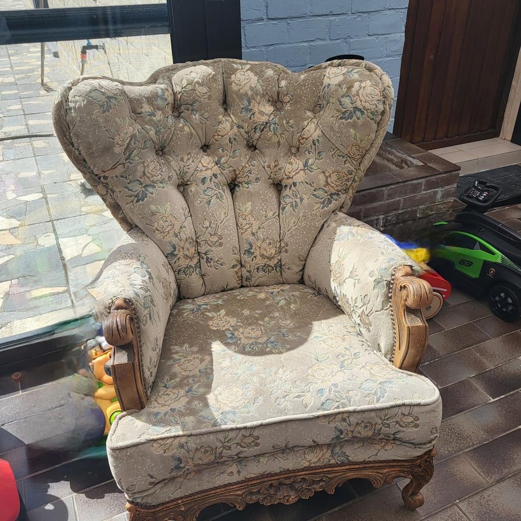 2 Vintage 1 persoonszetels, Antiek en Kunst, Ophalen