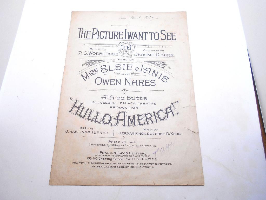 ancienne partition Hullo America, Enlèvement ou Envoi, Utilisé, Autres genres
