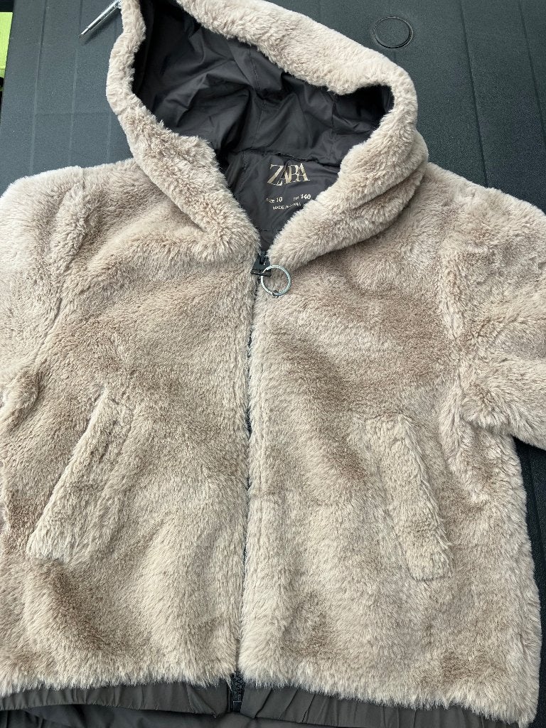 Teddy jas Zara 140, Kinderen en Baby's, Gebruikt, Meisje, Ophalen of Verzenden, Zara